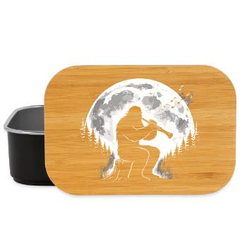 Bigfoot joue de la clarinette - Boîte à goûter - noir - Devant