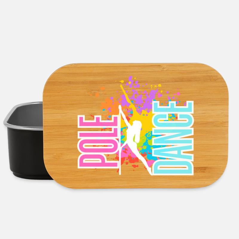 Pole Dance Splash Neon Colors - Lunch Box - black