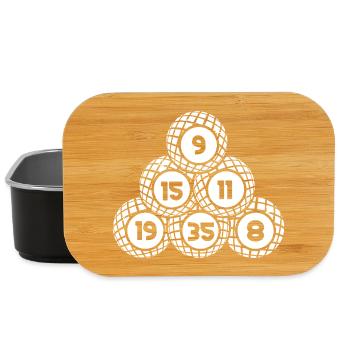 Bingo Player Bingo Balls Stack Bingo - Lunch Box - black - Front