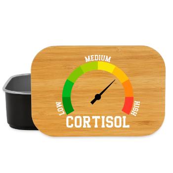 Niedriges Cortisol, sogar niedriger Wert - Lunch Box - Schwarz - Vorne