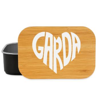 Logo de police Cœur de la Garda - Boîte à goûter - noir - Devant