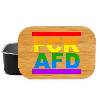 FCK AFD - Lunch Box - Schwarz - Vorne