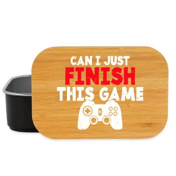 Kann ich dieses Spiel einfach zu Ende spielen? - Lunch Box - Schwarz - Vorne