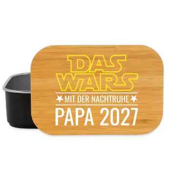Papa 2027 - Das wars mit der Nachtruhe - Lunch Box - Schwarz - Vorne