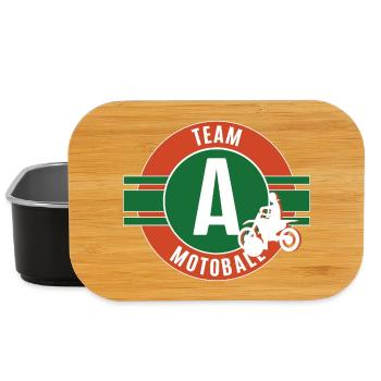 Ich Liebe Motoball Motoballerin Team A Motoballer - Lunch Box - Schwarz - Vorne