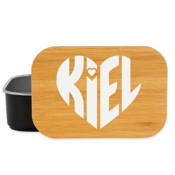 Kiel Heart Typography - Lunch Box - black - Front