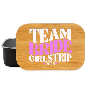 Team Bride Junggesellinnenabschied JGA 2026 - Lunch Box - Schwarz - Vorne