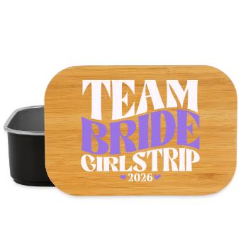 Team Bride Junggesellinnenabschied JGA 2026 - Lunch Box - Schwarz - Vorne