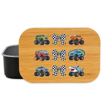 Mama Monster Truck – Cooles Design für Power Mamas - Lunch Box - Schwarz - Vorne