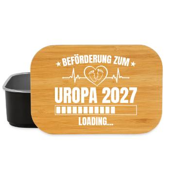 Uropa 2027 Loading – Beförderung zum Uropa - Lunch Box - Schwarz - Vorne