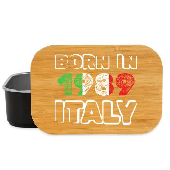 BORN IN 1989 ITALY Vintage Tee - Lunch Box - black - Front