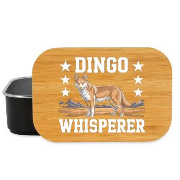 Dingo Australischer Wildhund Tierliebhaber Design - Lunch Box - Schwarz - Vorne
