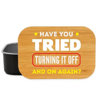 Have you ever done it off and on - Lunch Box - black - Front