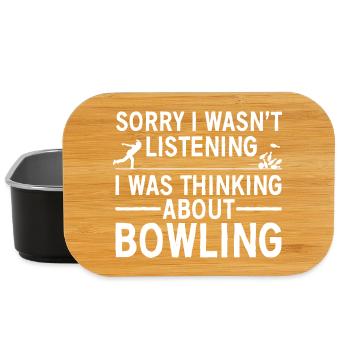 Rêveries de bowling : Désolé de ne pas avoir écouté - Boîte à goûter - noir - Devant