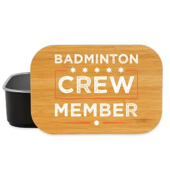 Équipe de badminton - Boîte à goûter - noir - Devant
