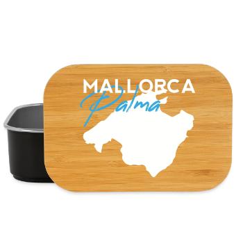 Palma Mallorca Schriftzug Modern Brush Style - Lunch Box - Schwarz - Vorne