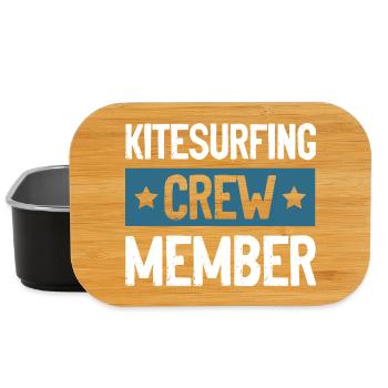 Équipe de kitesurf - Boîte à goûter - noir - Devant