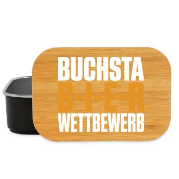 Bier Buchstabierwettbewerb Malle Party JGA Herren - Lunch Box - Schwarz - Vorne