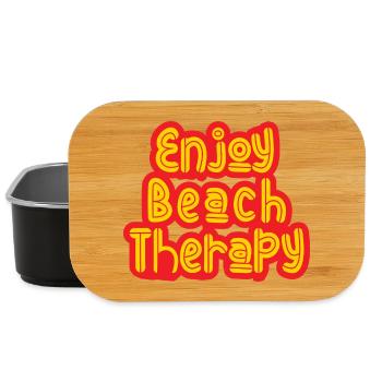 Profitez de la thérapie de plage - Boîte à goûter - noir - Devant