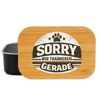 Sorry wir Trainieren gerade  - Lunch Box - Schwarz - Vorne