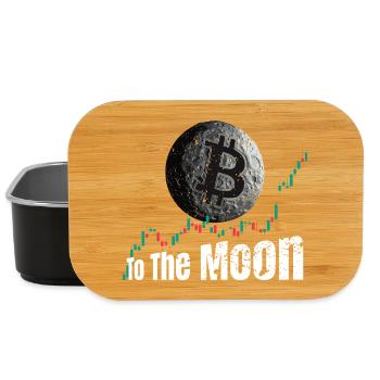 Bitcoin jusqu’à la Lune - Boîte à goûter - noir - Devant