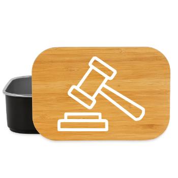 Jura Rechtsanwalt  Waage Jurist Gericht Gesetz - Lunch Box - Schwarz - Vorne