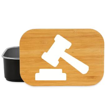 Avocat Droit Droit Avocat Balance Droit Judiciaire - Boîte à goûter - noir - Devant