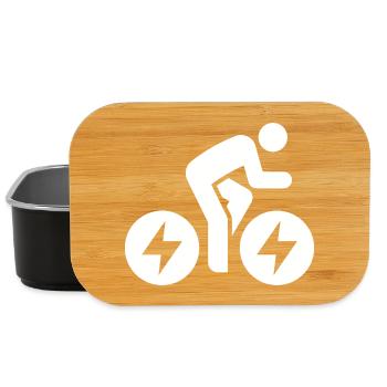 E-bike, e-biker, bike tour - Lunch Box - black - Front