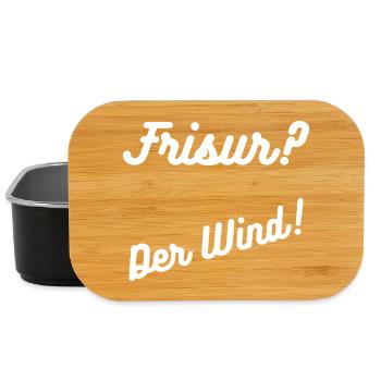 Heimatliebe Nord/Frisur? - Lunch Box - Schwarz - Vorne