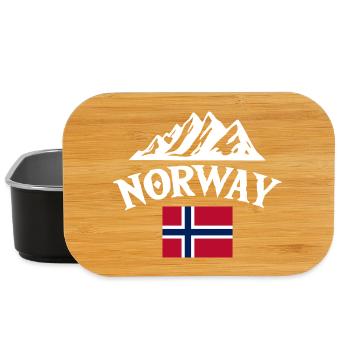 Vacances en Norvège dans les fjords de Norge Voyage en Scandinavie - Boîte à goûter - noir - Devant