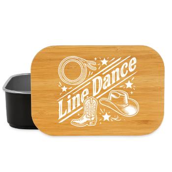 Line Dance Western Boots & Hat - Lunch Box - Schwarz - Vorne