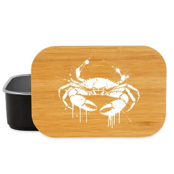 Crab Splash Grunge White - Lunch Box - Schwarz - Vorne