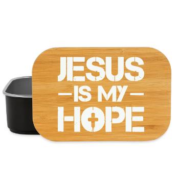 Jesus ist meine Hoffnung - Lunch Box - Schwarz - Vorne