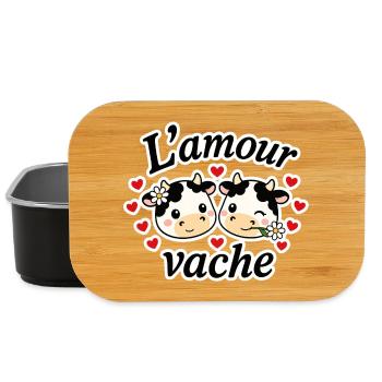 L'amour vache - Boîte à goûter - noir - Devant