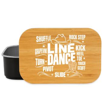 Line Dance Schritte Country Western - Lunch Box - Schwarz - Vorne