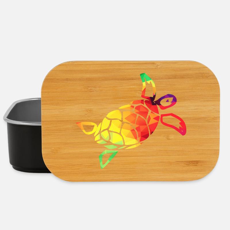 Bunte Schildkröte - Lunch Box - Schwarz