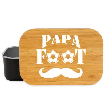 Papa Foot - Boîte à goûter - noir - Devant
