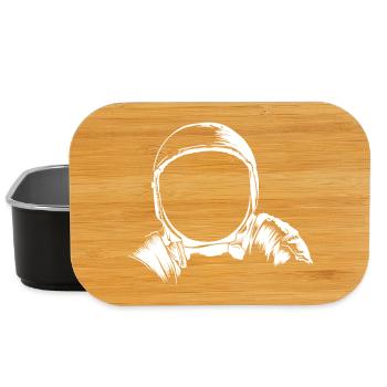 Astronaut helmet - Lunch Box - black - Front
