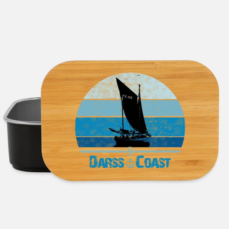 Darss Coast mit Zeesboot - Lunch Box - Schwarz
