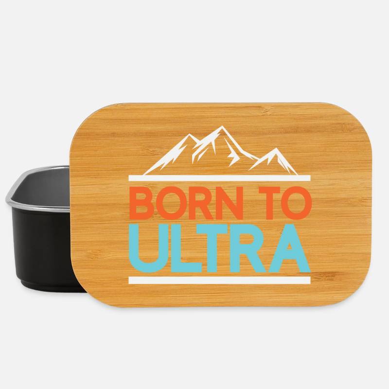 Né pour Ultra Running - Boîte à goûter - noir