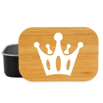 krone crown symbol team könig verein Logo icon - Lunch Box - Schwarz - Vorne