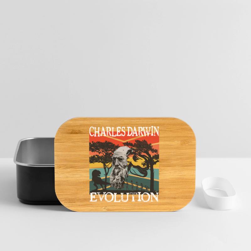 Charles Darwin Evolution textile gift idea Lunch Box
