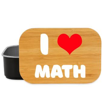 Ich liebe Mathe - Lunch Box - Schwarz - Vorne