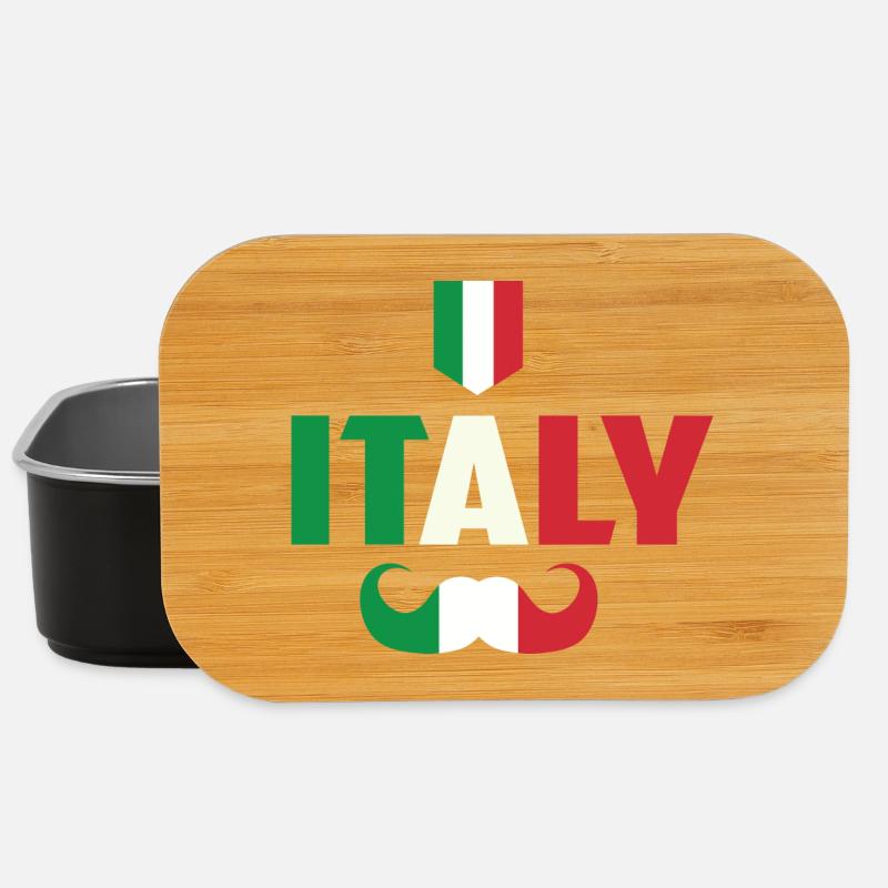 Italien Hipster - Lunch Box - Schwarz