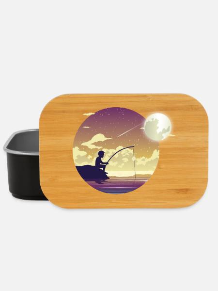 Moonlight fisherman - Lunch Box - black