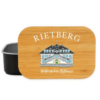 Rietberg Historisches Rathaus, Handzeichnung - Lunch Box - Schwarz - Vorne