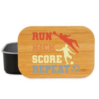 Routine de joueur de football - Boîte à goûter - noir - Devant