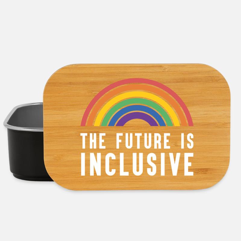 Pride Month LGBT - The Future is Inclusive - Lunch Box - black