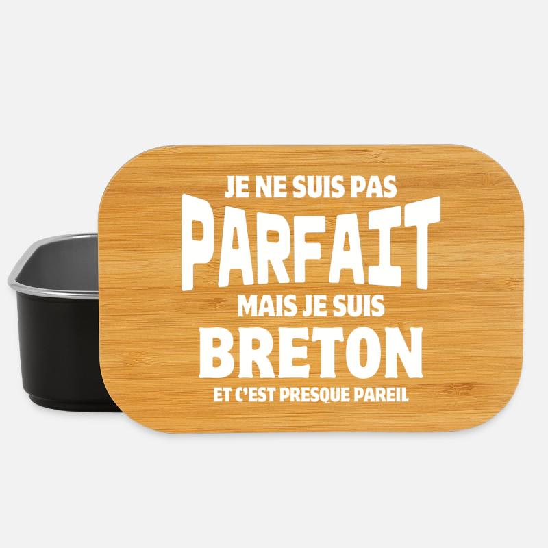 Breton, Bretagne, je suis Breton - Boîte à goûter - noir