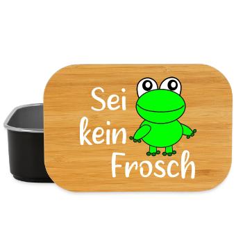 Fasching, Karneval, Kostüm, Frosch - Lunch Box - Schwarz - Vorne